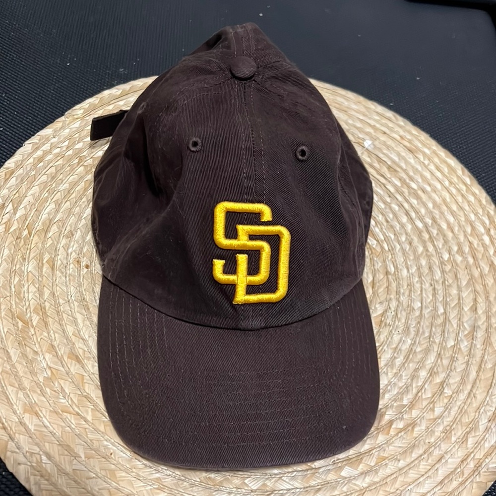 San Diego Signature Logo Brown Y2K Baseball Hat